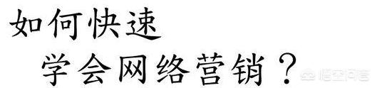 如何学习网络营销课程？