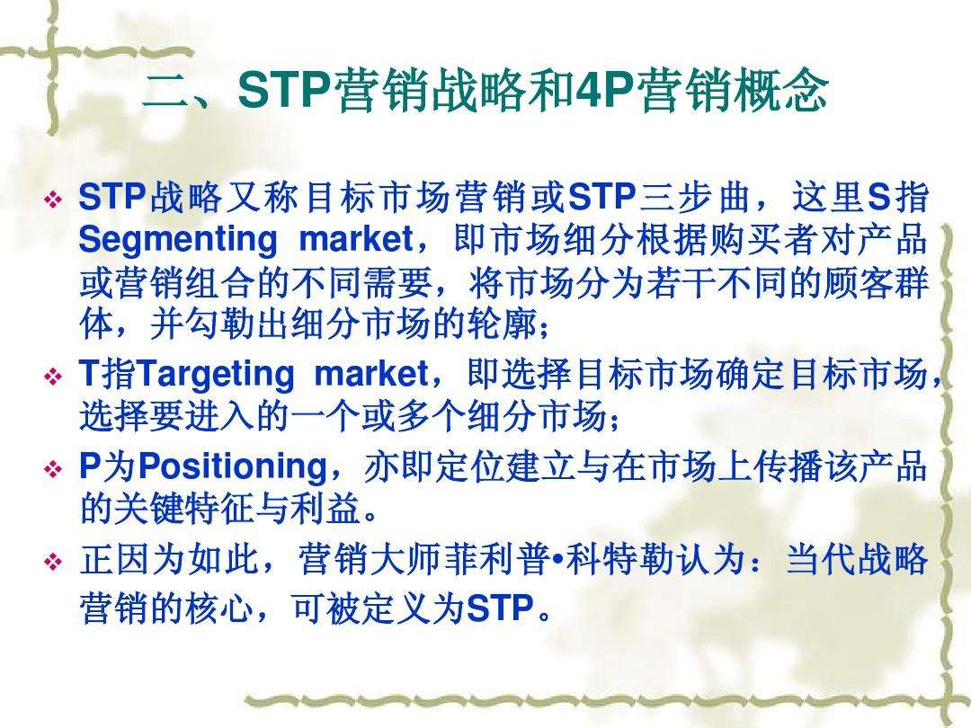 stp营销(stp营销中的s指的是)