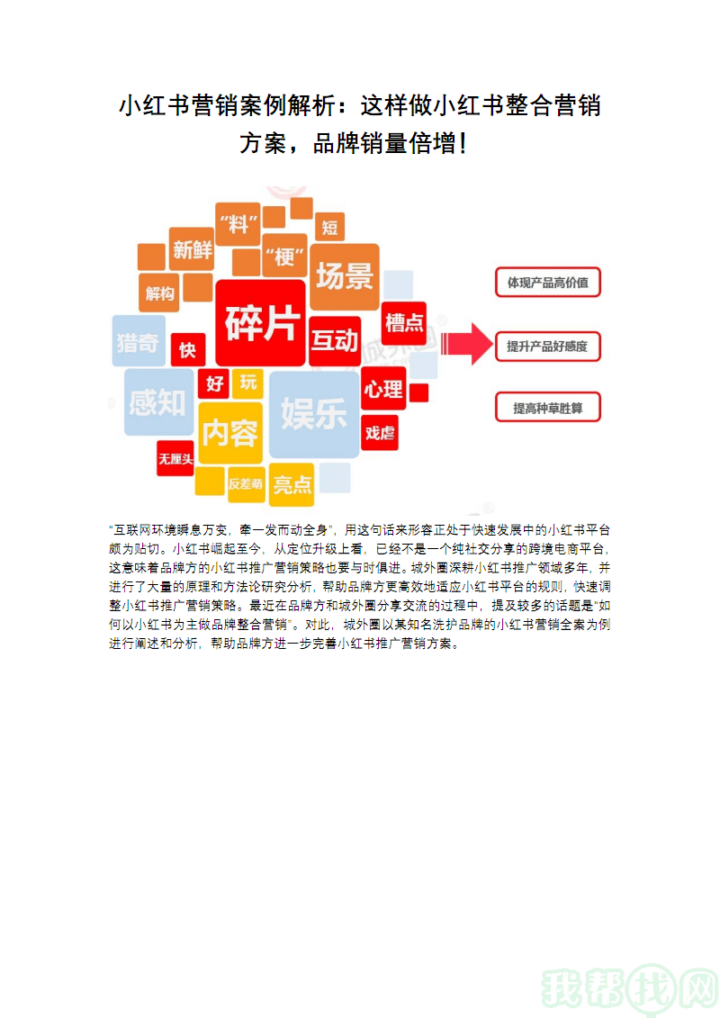 小红书运营方案(小红书运营方案PPT)